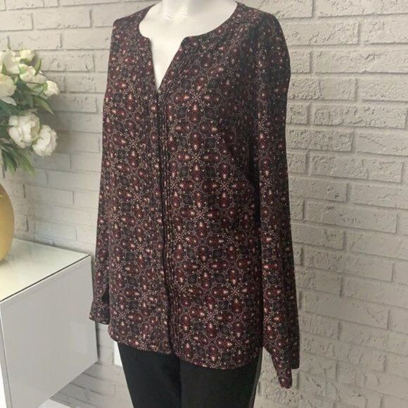 Croft & Barrow Button Down Blouse Size 2X - Picture 3 of 10